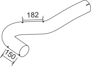 DINEX 53769 Exhaust Pipe